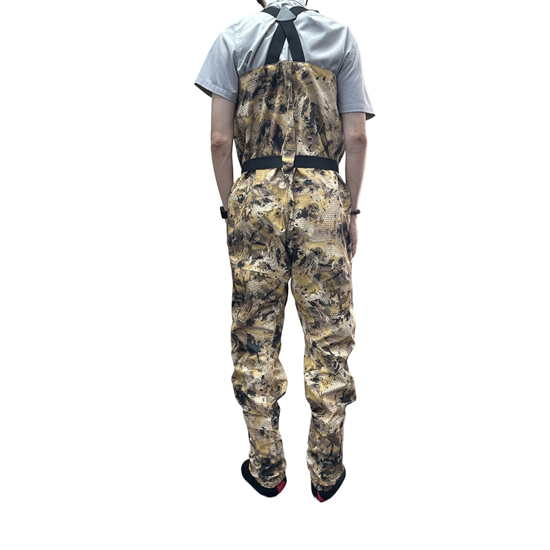 camouflage 3 layer breathable moisture permeable Nylon/PVC Waterproof Hunting Fishing Waders for Men and Women with Boots