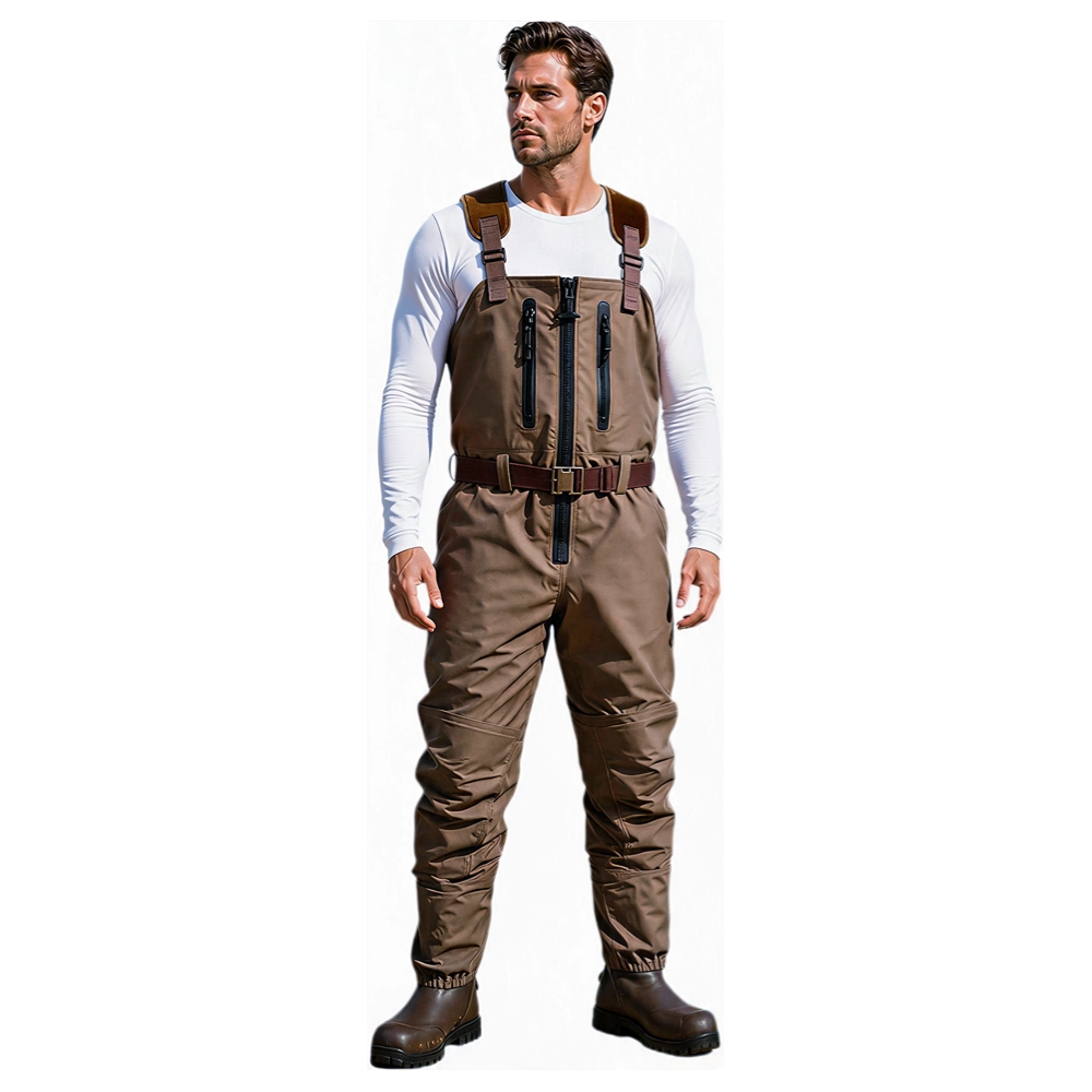 PFC-free 35,000mm Waterproof 4 Layer Breathable Respirable Waterproof Nylon TPU Unisex Chest Fishing Waders